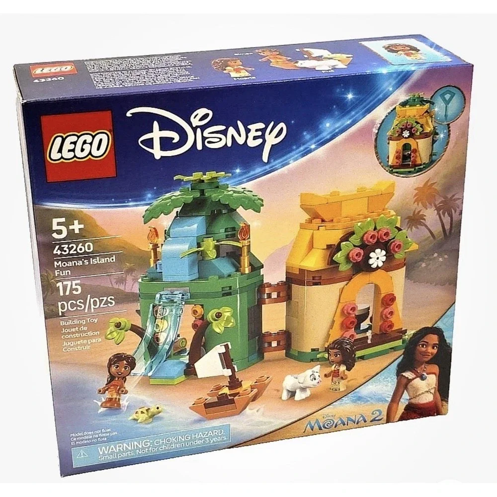 LEGO Disney Moana's Island Fun Building Toy Princess 43260 175 Pieces